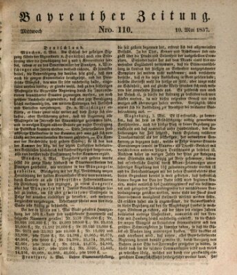 Bayreuther Zeitung Mittwoch 10. Mai 1837