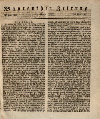 Bayreuther Zeitung Donnerstag 25. Mai 1837