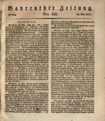 Bayreuther Zeitung Freitag 26. Mai 1837