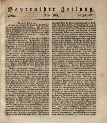 Bayreuther Zeitung Freitag 14. Juli 1837