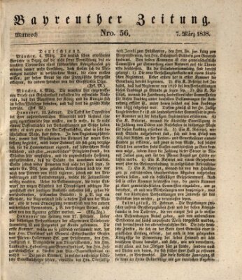 Bayreuther Zeitung Mittwoch 7. März 1838