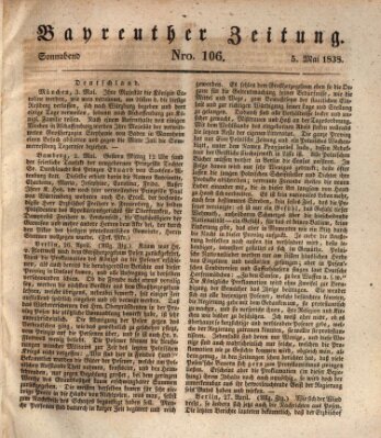 Bayreuther Zeitung Samstag 5. Mai 1838