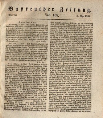 Bayreuther Zeitung Dienstag 8. Mai 1838