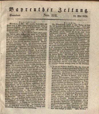 Bayreuther Zeitung Samstag 12. Mai 1838