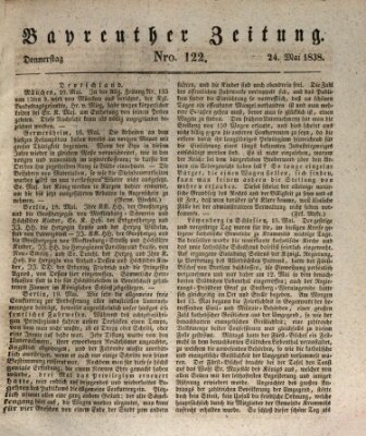 Bayreuther Zeitung Donnerstag 24. Mai 1838