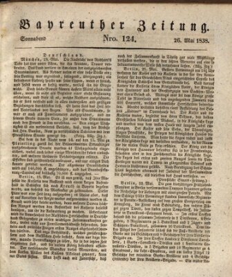 Bayreuther Zeitung Samstag 26. Mai 1838