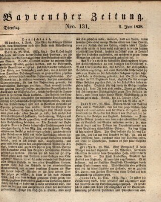 Bayreuther Zeitung Dienstag 5. Juni 1838