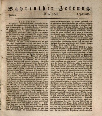 Bayreuther Zeitung Freitag 6. Juli 1838