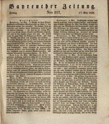 Bayreuther Zeitung Freitag 17. Mai 1839