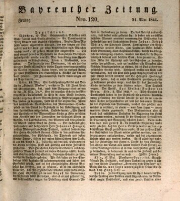 Bayreuther Zeitung Freitag 21. Mai 1841