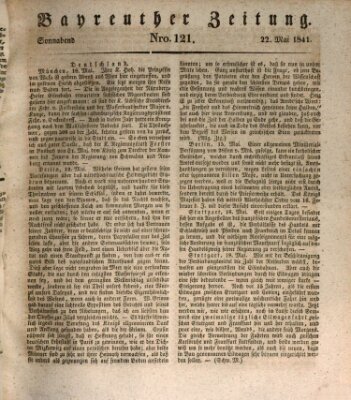 Bayreuther Zeitung Samstag 22. Mai 1841