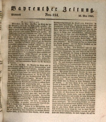 Bayreuther Zeitung Mittwoch 26. Mai 1841