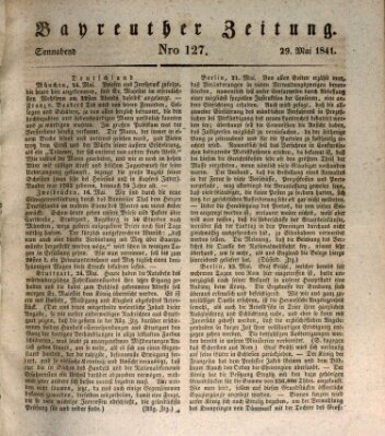 Bayreuther Zeitung Samstag 29. Mai 1841