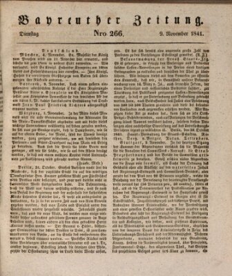 Bayreuther Zeitung Dienstag 9. November 1841