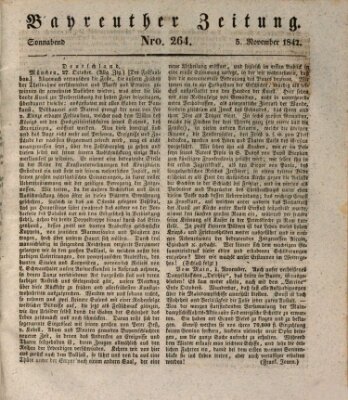 Bayreuther Zeitung Samstag 5. November 1842