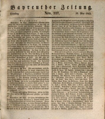 Bayreuther Zeitung Dienstag 30. Mai 1843