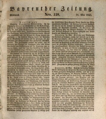 Bayreuther Zeitung Mittwoch 31. Mai 1843