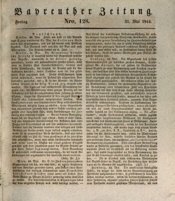 Bayreuther Zeitung Freitag 31. Mai 1844