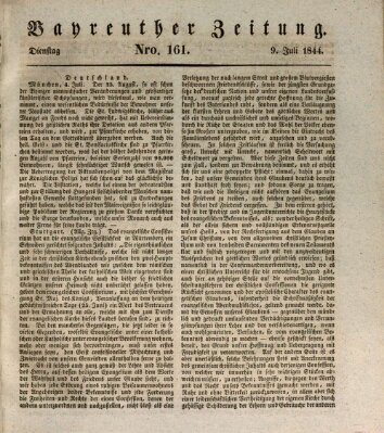 Bayreuther Zeitung Dienstag 9. Juli 1844