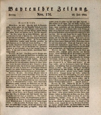 Bayreuther Zeitung Freitag 26. Juli 1844