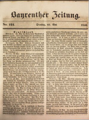 Bayreuther Zeitung Dienstag 27. Mai 1845