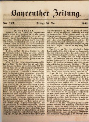 Bayreuther Zeitung Freitag 30. Mai 1845