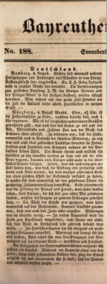 Bayreuther Zeitung Samstag 9. August 1845