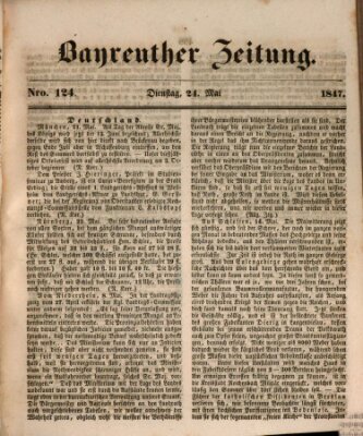 Bayreuther Zeitung Montag 24. Mai 1847