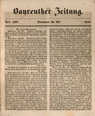 Bayreuther Zeitung Samstag 29. Mai 1847