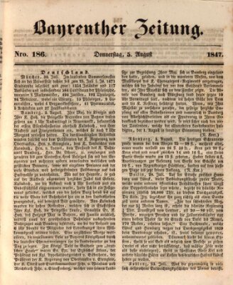 Bayreuther Zeitung Donnerstag 5. August 1847