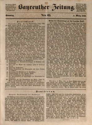 Bayreuther Zeitung Sonntag 5. März 1848