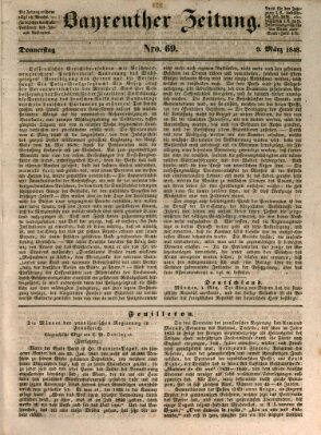 Bayreuther Zeitung Donnerstag 9. März 1848