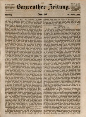 Bayreuther Zeitung Montag 20. März 1848
