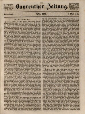 Bayreuther Zeitung Samstag 6. Mai 1848