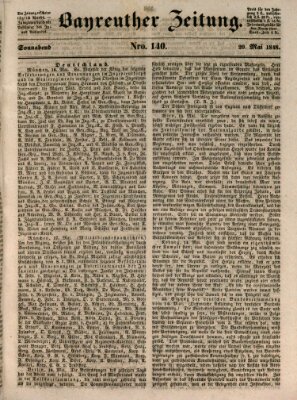 Bayreuther Zeitung Samstag 20. Mai 1848