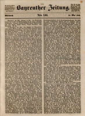 Bayreuther Zeitung Mittwoch 24. Mai 1848