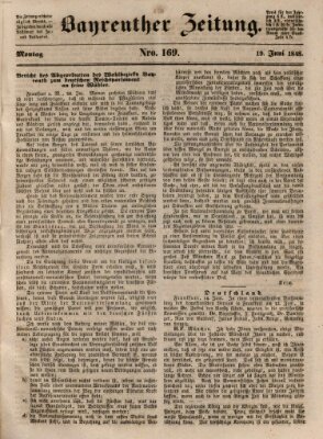 Bayreuther Zeitung Montag 19. Juni 1848