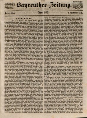 Bayreuther Zeitung Donnerstag 5. Oktober 1848