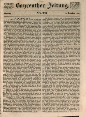 Bayreuther Zeitung Montag 16. Oktober 1848