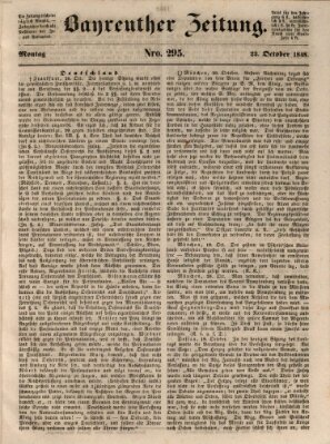 Bayreuther Zeitung Montag 23. Oktober 1848