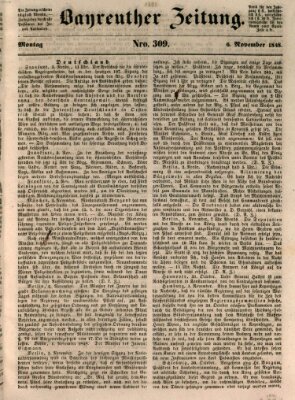 Bayreuther Zeitung Montag 6. November 1848