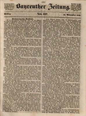 Bayreuther Zeitung Freitag 24. November 1848