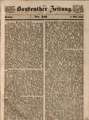 Bayreuther Zeitung Freitag 4. Mai 1849