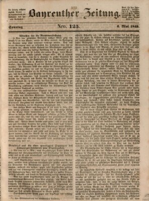 Bayreuther Zeitung Sonntag 6. Mai 1849