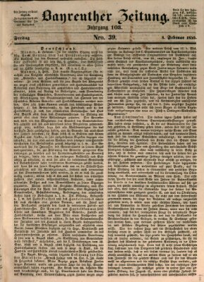 Bayreuther Zeitung Freitag 8. Februar 1850