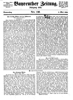 Bayreuther Zeitung Donnerstag 6. Mai 1852