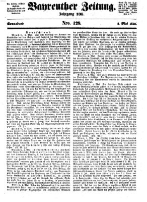 Bayreuther Zeitung Samstag 8. Mai 1852