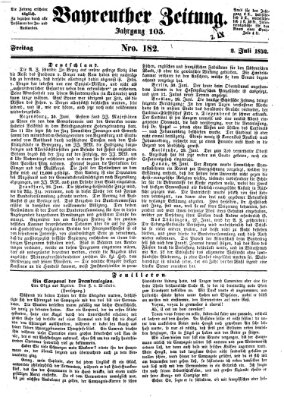 Bayreuther Zeitung Freitag 2. Juli 1852