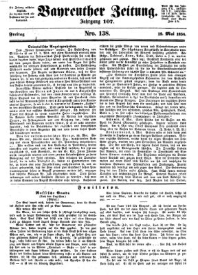 Bayreuther Zeitung Freitag 19. Mai 1854