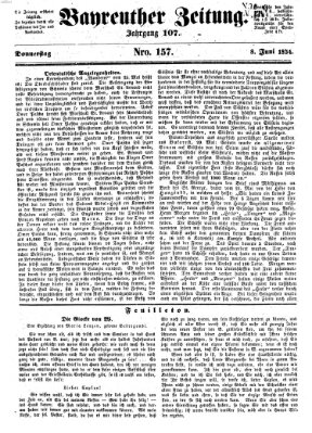 Bayreuther Zeitung Donnerstag 8. Juni 1854